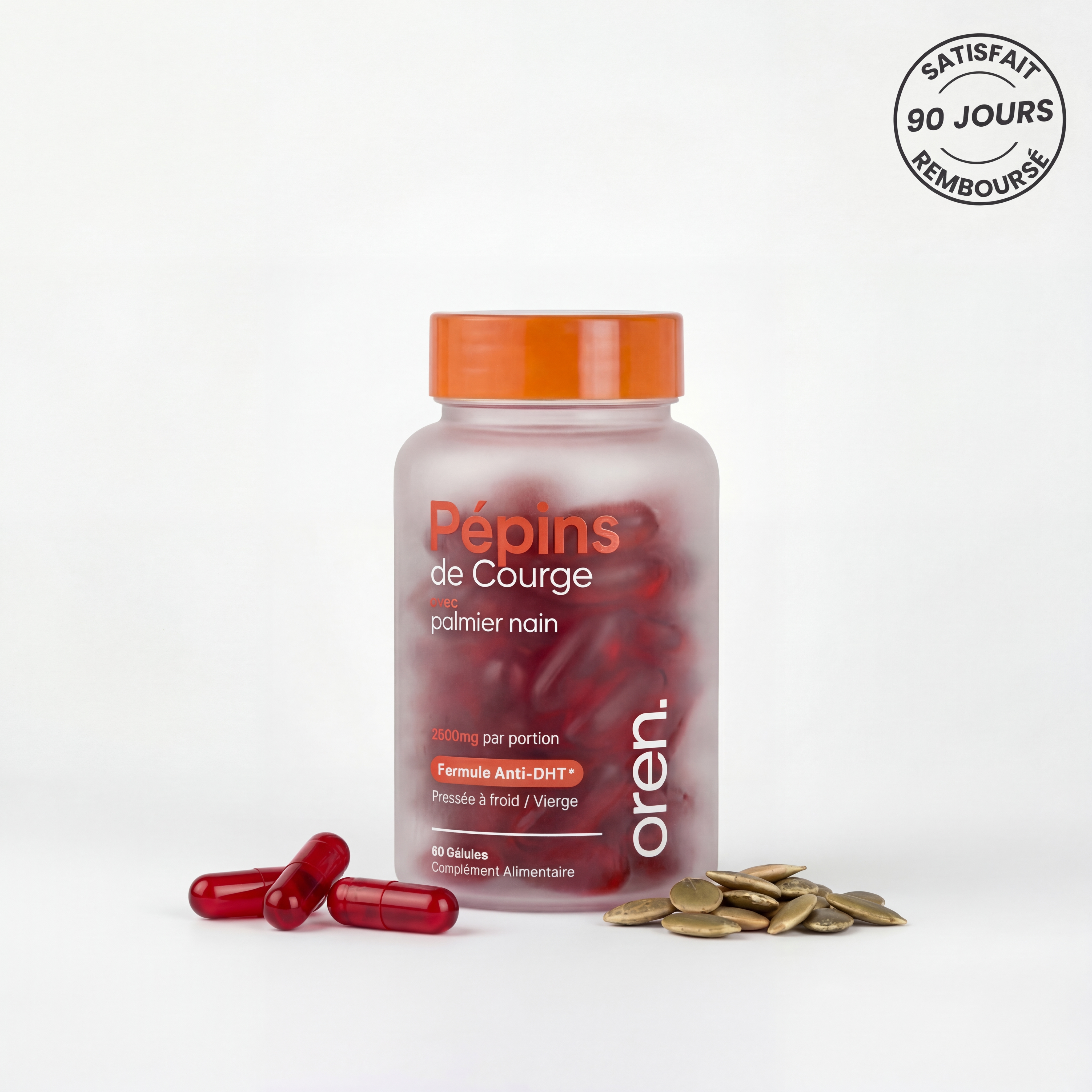 Pépins de Courge Softgels — Anti-DHT Naturel